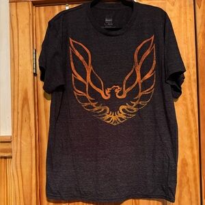 OGL Black and Orange Short Sleeve Tee with Phoenix Design